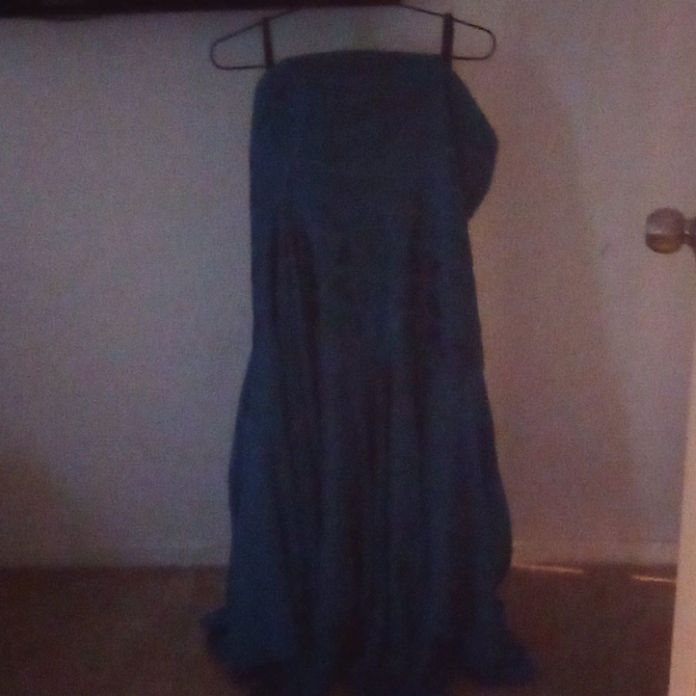 turquoise prom dress